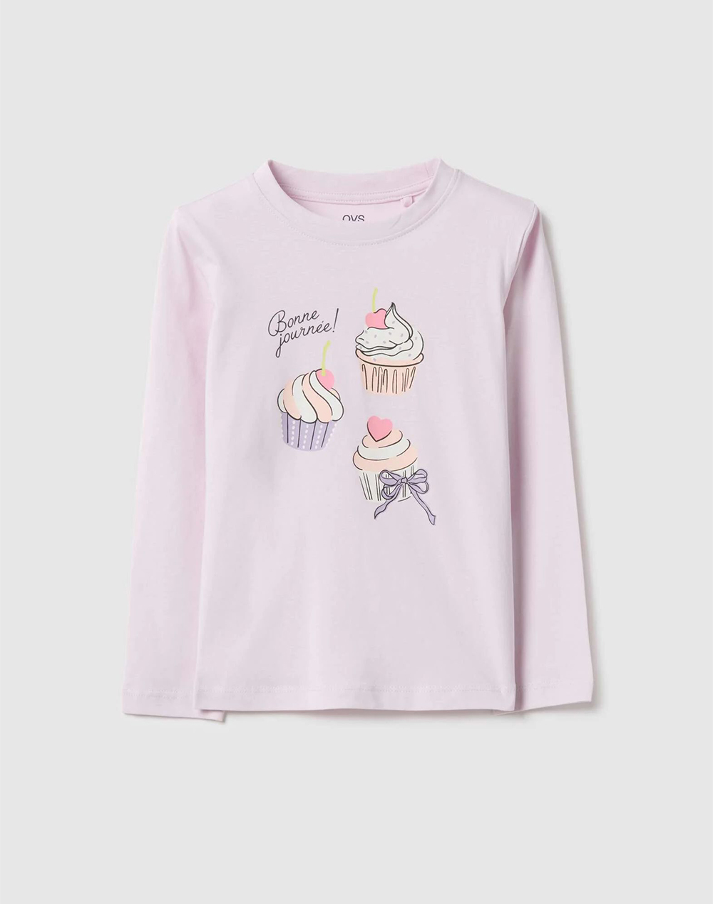 OVS TSH LS 4-5 COL 2558301-LAVENDER FOG LightPink