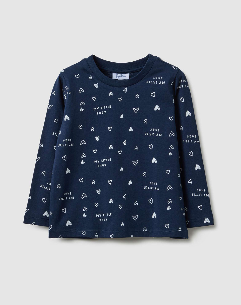 OVS TSH 1 COLOR PRINT BIO 2553209-ECLIPSE DarkBlue