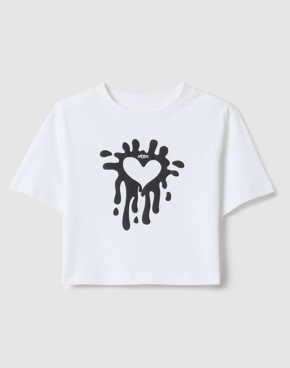 OVS TSH CROP BIO SOL MOD.Y 2552260-BRILLIANT WHITE White