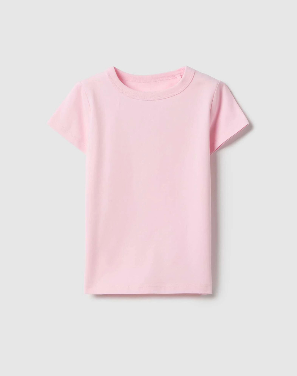 OVS TSH SS SOLID 2551163-FLUSHING PINK Pink