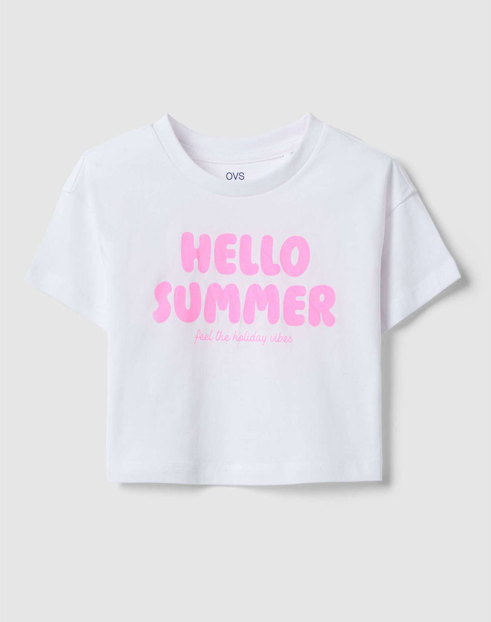 OVS TSH PLACEMENT PRINT 1COL 2575861-BRILLIANT WHITE White