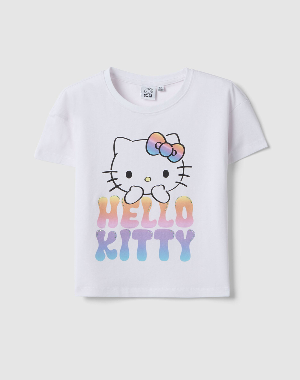 OVS T-SHIRT DROPED H-KITTY 2557097-BRILLIANT WHITE White