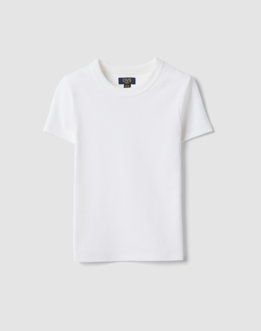 OVS TSH RIB SOL. MOD.D_NEW 2579000-BRILLIANT WHITE White