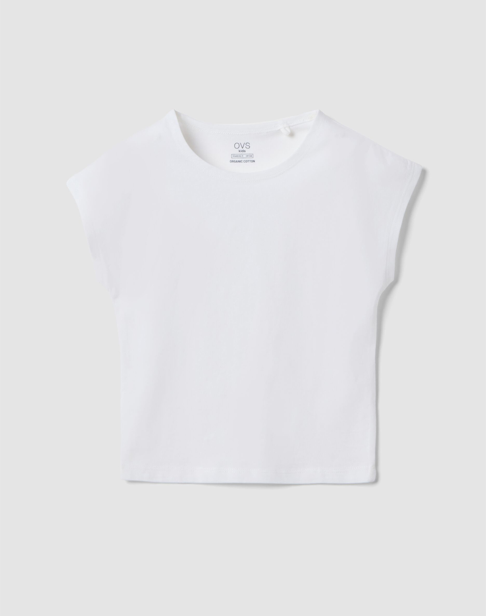 OVS TSH JRS FIT SOL. MOD.I 2615329-BRIGHT WHITE White