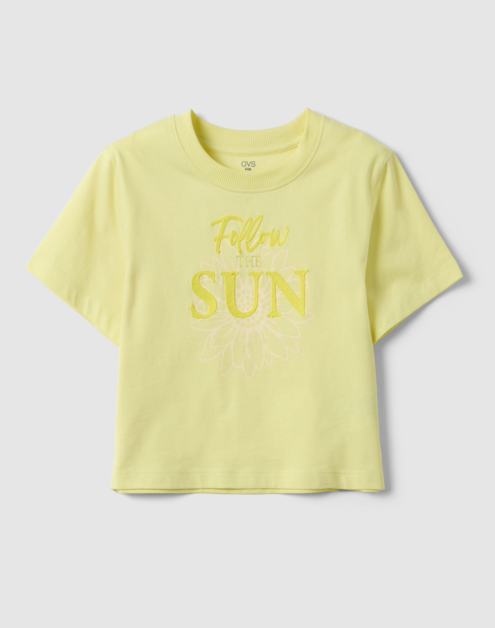 OVS TSH PRINT + EMBRO 2605624-ELFIN YELLOW LightYellow