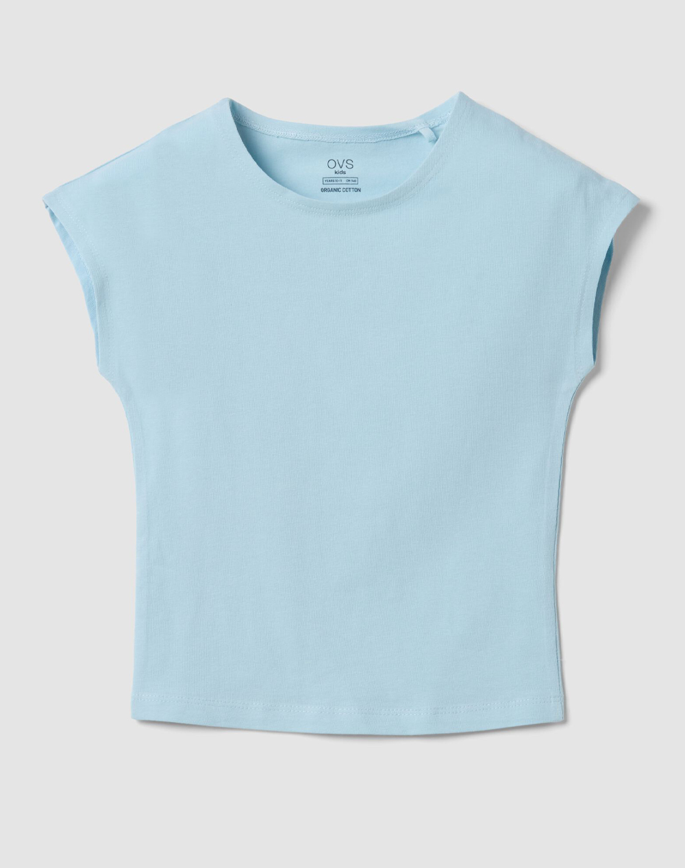 OVS TSH JRS FIT SOL. MOD.I 2615339-WINTER SKY SkyBlue