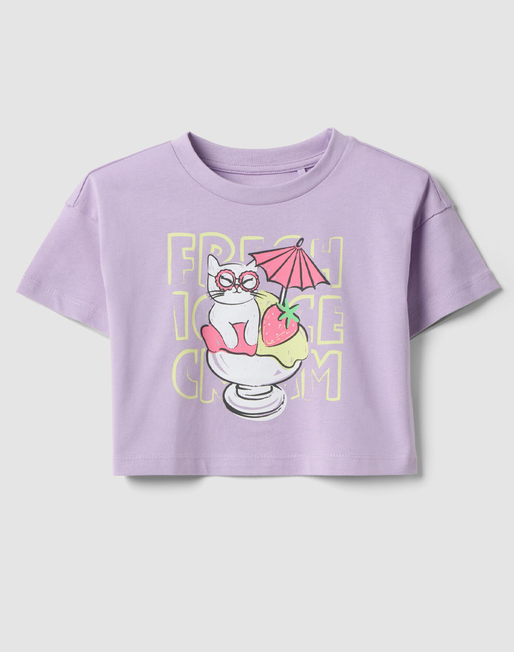 OVS T-SHIRT 4/5 COL PRINT 2654685-LAVENDULA Lilac
