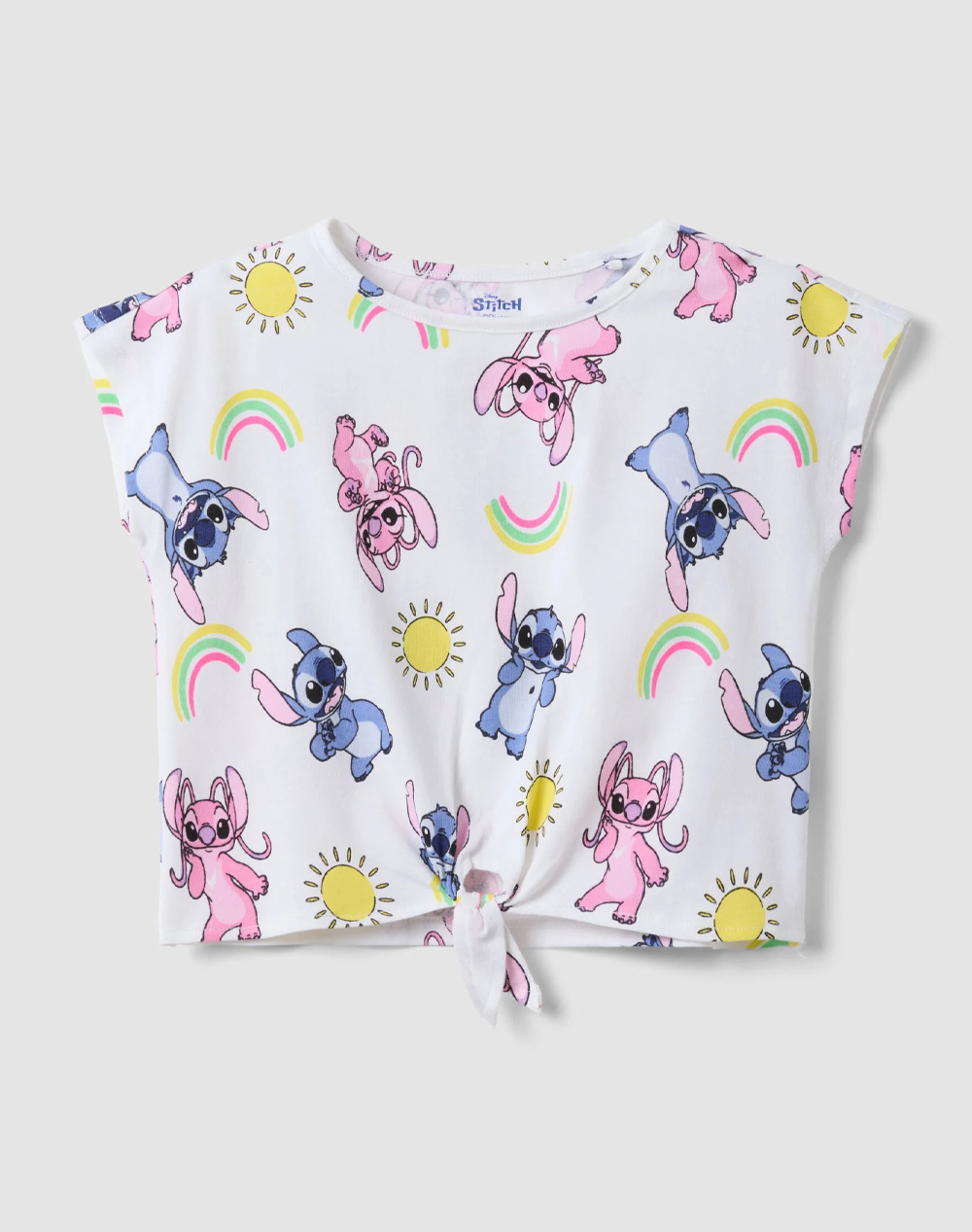 OVS T-SHIRT SHORT SLEEVE LILO 2654783-BRILLIANT WHITE White