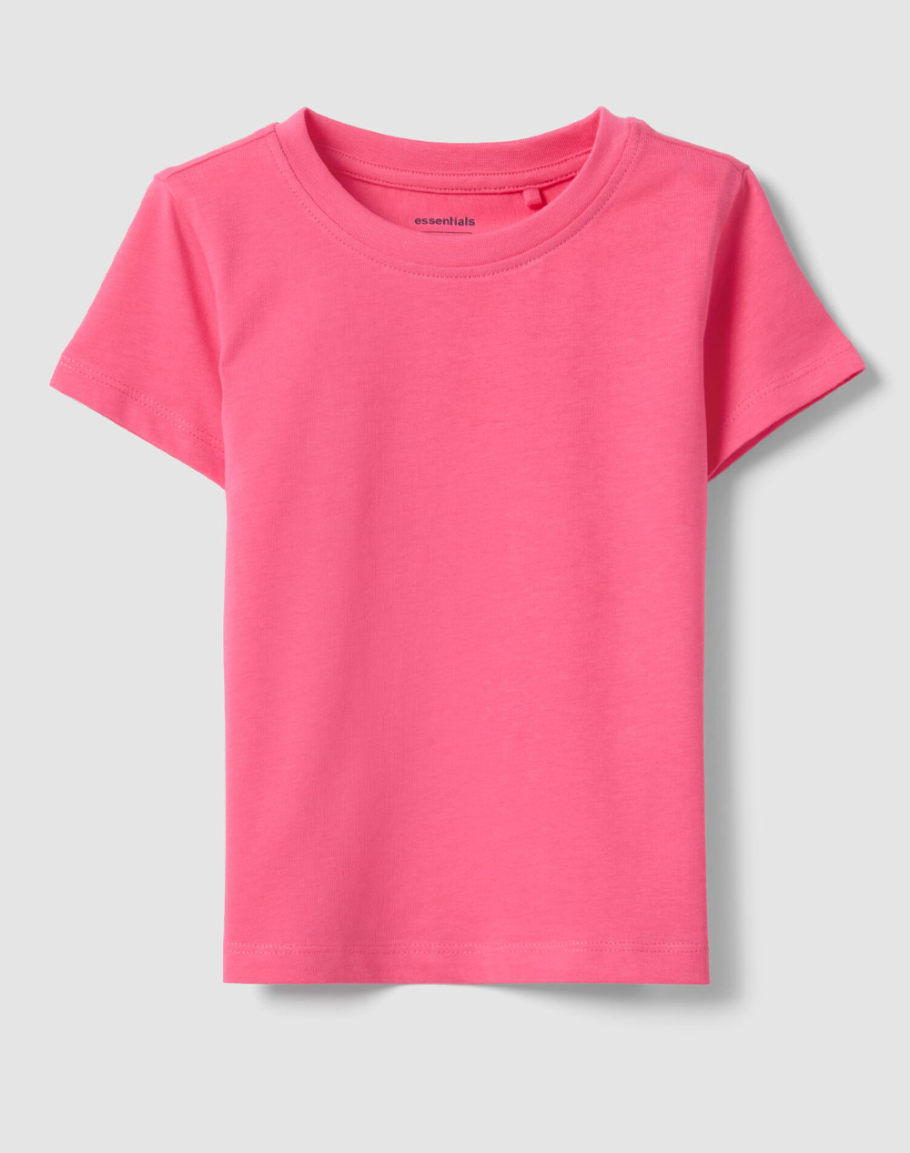OVS SS SOLID 2659634-PINK FLAMBE Pink