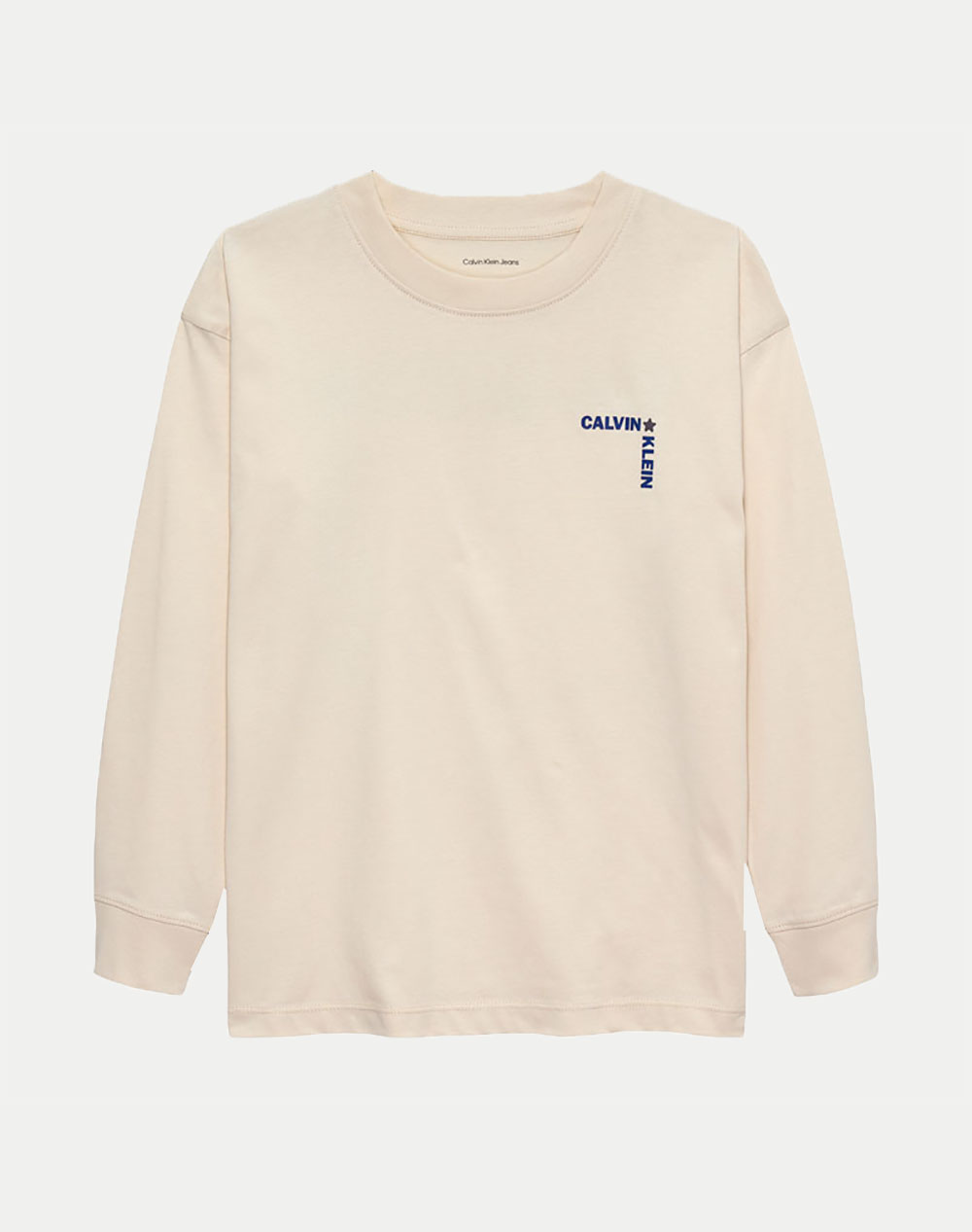 CALVIN KLEIN LIGHT CALVIN KLEIN L/S T-SHIRT IB0IB02614-8Y-16Y-PGB Cream