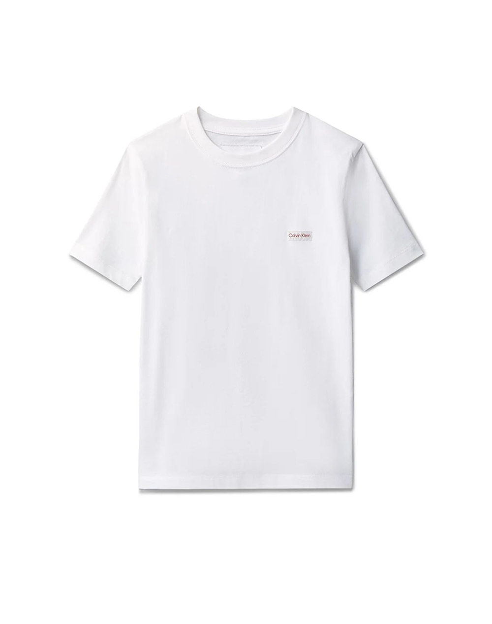 CALVIN KLEIN JEANS LOGO LABEL SS T-SHIRT LVCKSJA08B-8Y-16Y-YAF White