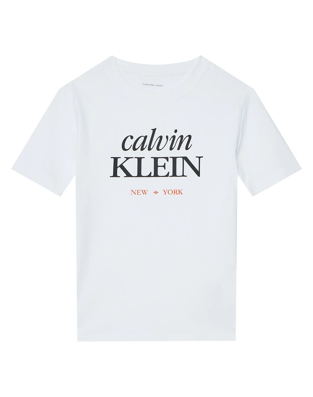 CALVIN KLEIN JEANS LOGO SS T-SHIRT LVCKSJA07B-8Y-16Y-YAF White