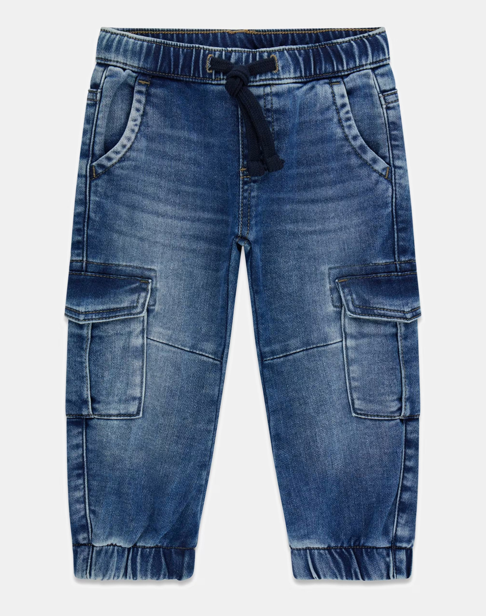 GUESS RELAXED CARGO KNIT DENIM PANTS ΠΑΝΤΕΛΟΝΙ ΠΑΙΔΙΚΟ BOY N6RA05D5FQ0-MKNT DenimBlue