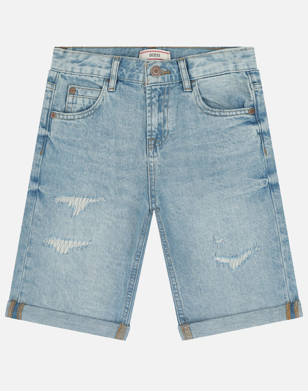 GUESS KIDS DENIM LINEN SHORTS ΣΟΡΤΣ ΠΑΙΔΙΚΟ BOY L6RD11D41E0-MNLN DenimLightBlue