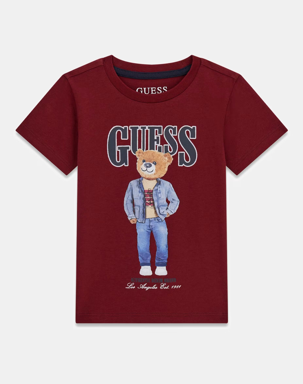 GUESS SS T-SHIRT ΜΠΛΟΥΖΑ ΠΑΙΔΙΚΟ BOY N6RI05K8HM4-G577 RedWine