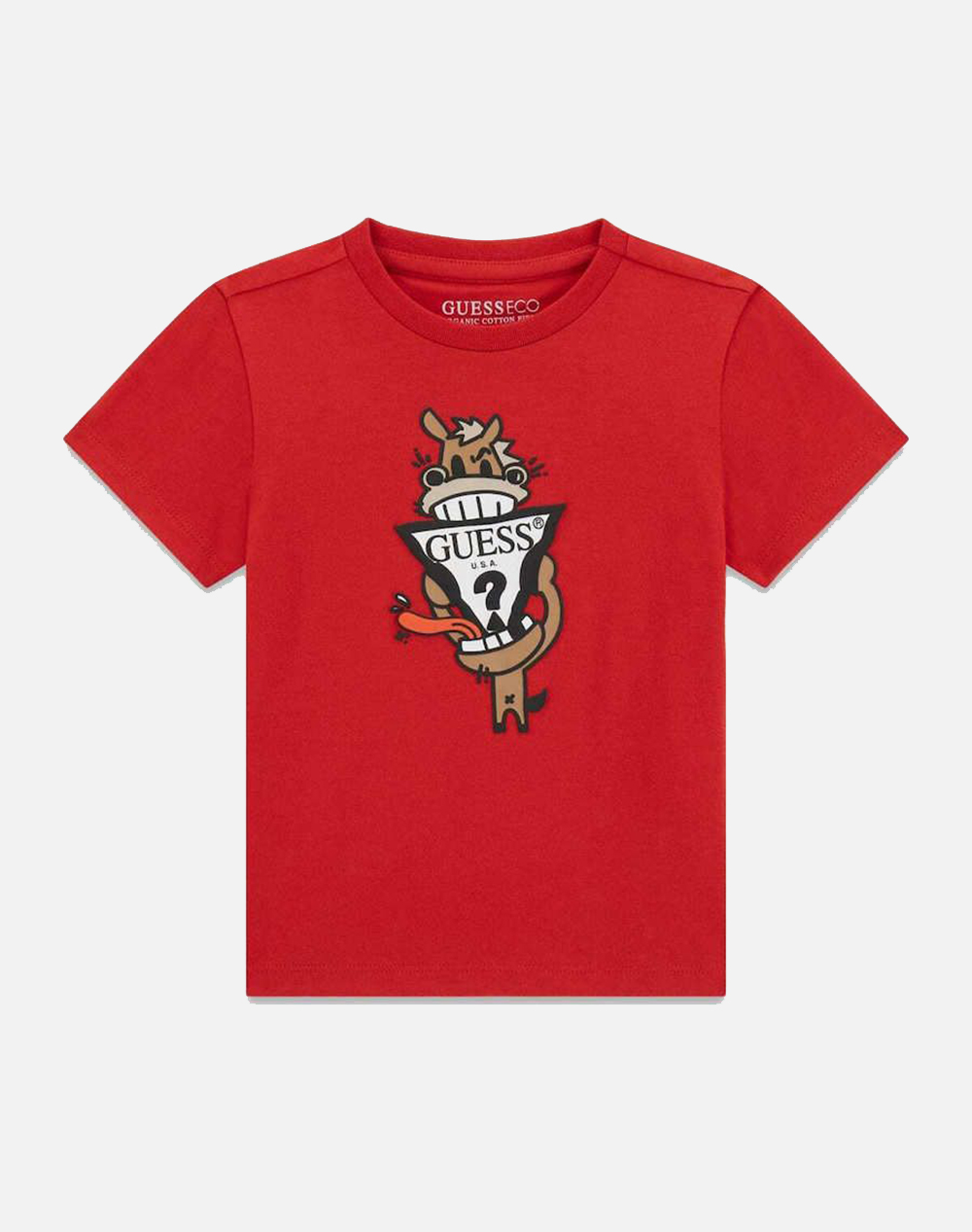 GUESS KIDS SS T-SHIRT ΜΠΛΟΥΖΑ ΠΑΙΔΙΚΟ BOY N6RI03K8HM4-G5D7 FireRed