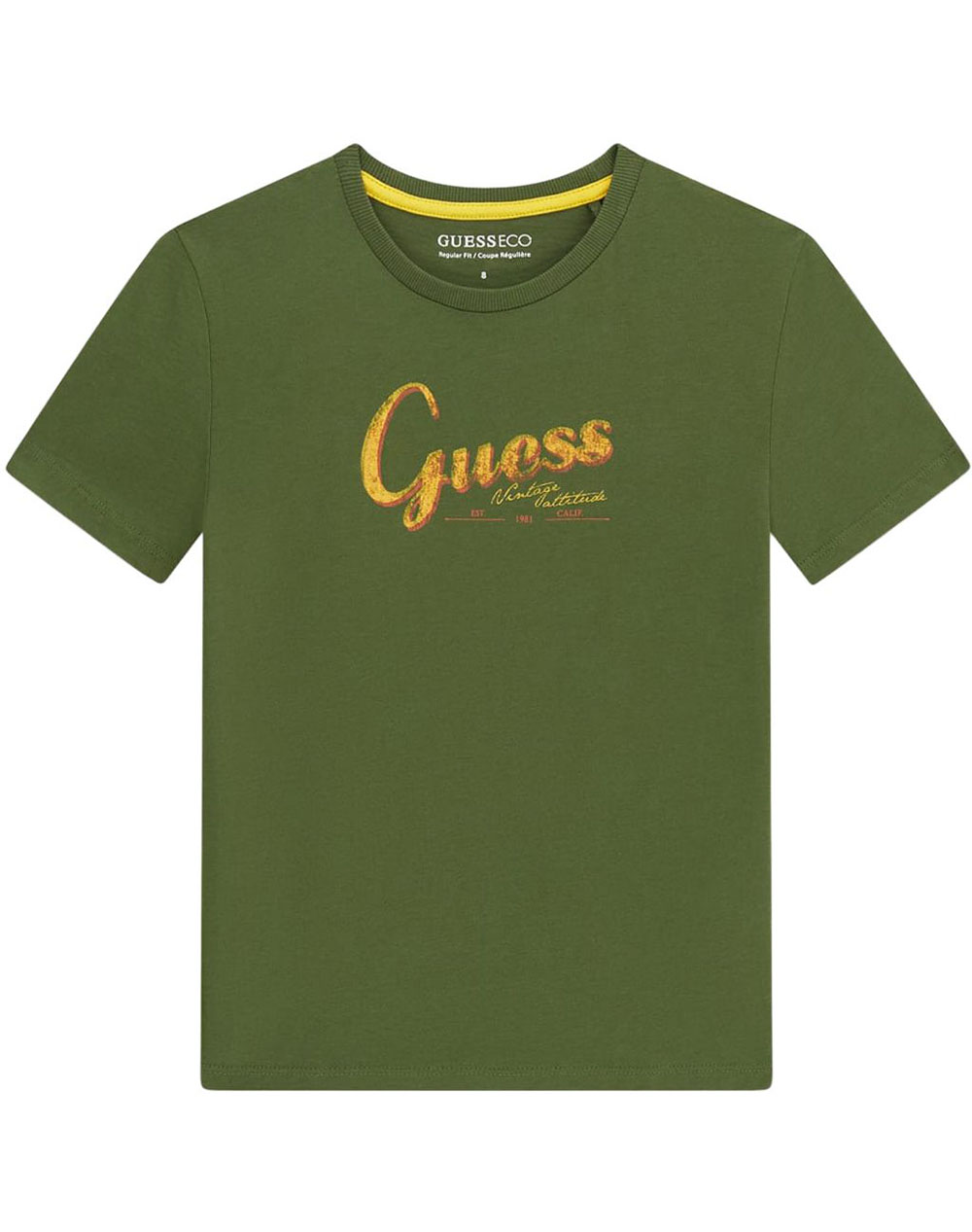 GUESS SS T-SHIRT ΜΠΛΟΥΖΑ ΠΑΙΔΙΚΟ BOY L6GI01K8HM4-G8V4 Olive
