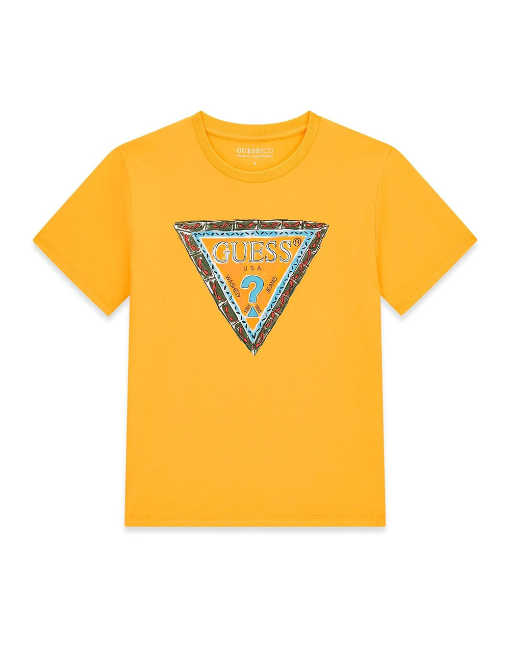 GUESS SS T-SHIRT ΜΠΛΟΥΖΑ ΠΑΙΔΙΚΟ BOY L6GI00K8HM4-G275 Yellow
