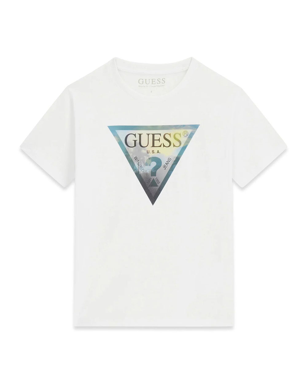 GUESS SS T-SHIRT ΜΠΛΟΥΖΑ ΠΑΙΔΙΚΟ BOY L6GI25K8HM4-G011 White