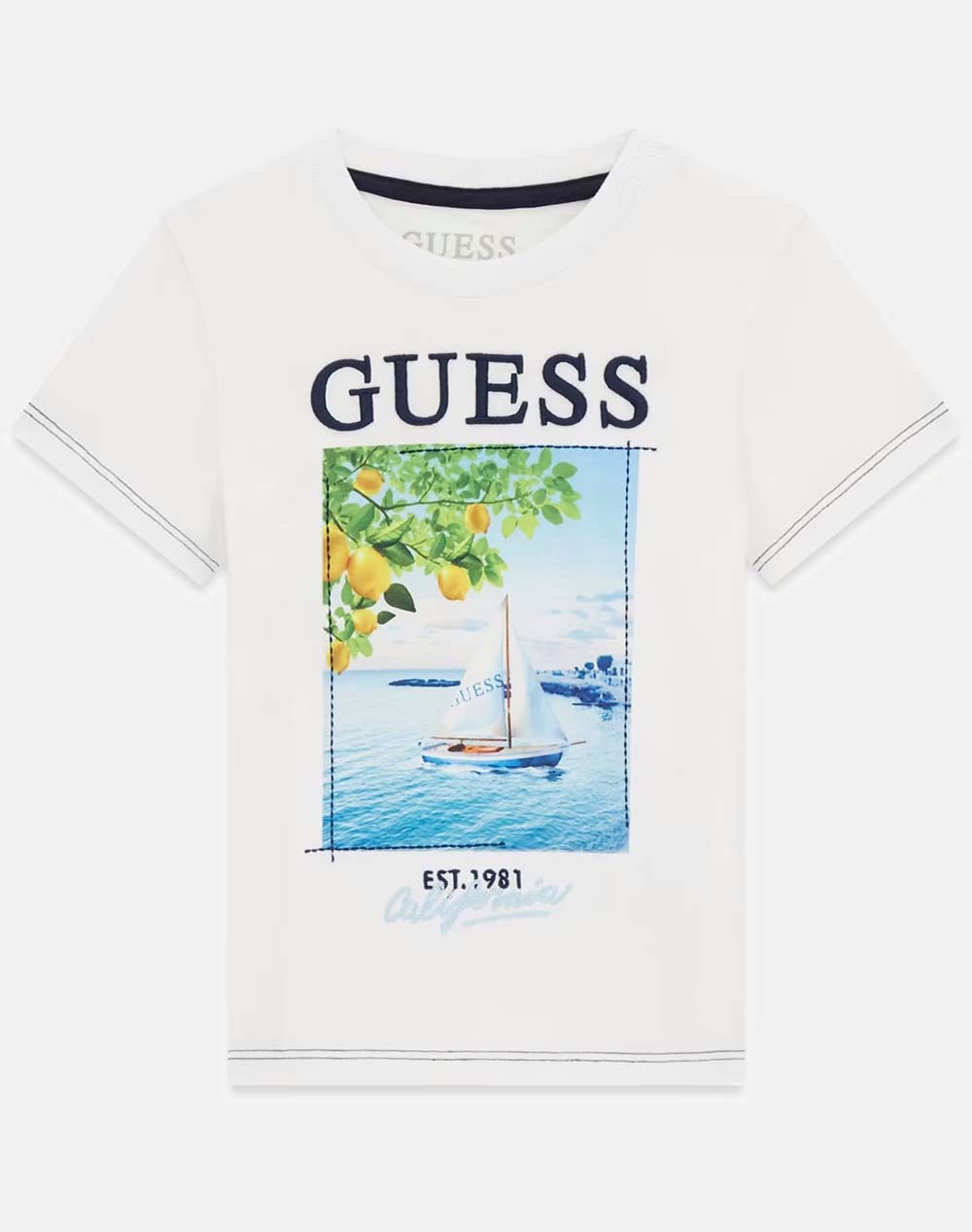 GUESS SS T-SHIRT ΜΠΛΟΥΖΑ ΠΑΙΔΙΚΟ BOY N6GI07K8HM4-G011 White