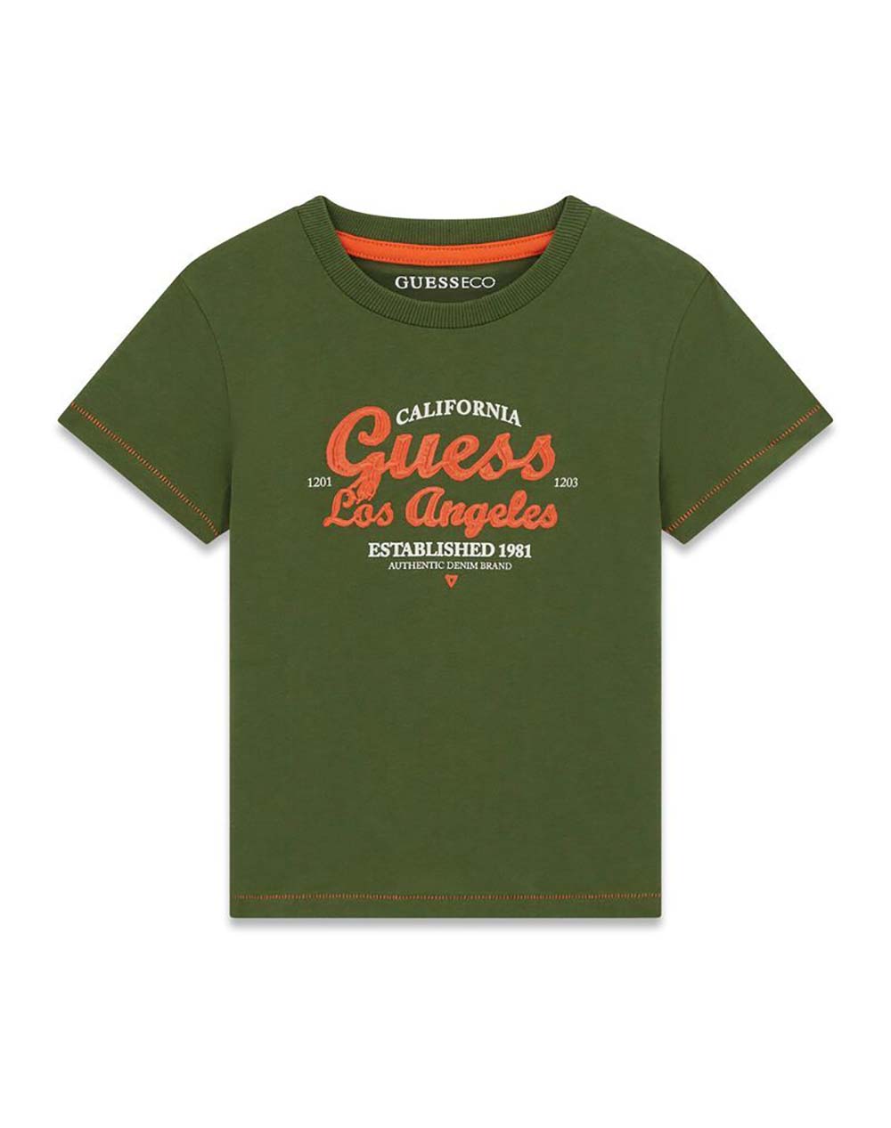 GUESS SS T-SHIRT ΜΠΛΟΥΖΑ ΠΑΙΔΙΚΟ BOY N6GI01K8HM4-G8V4 Olive