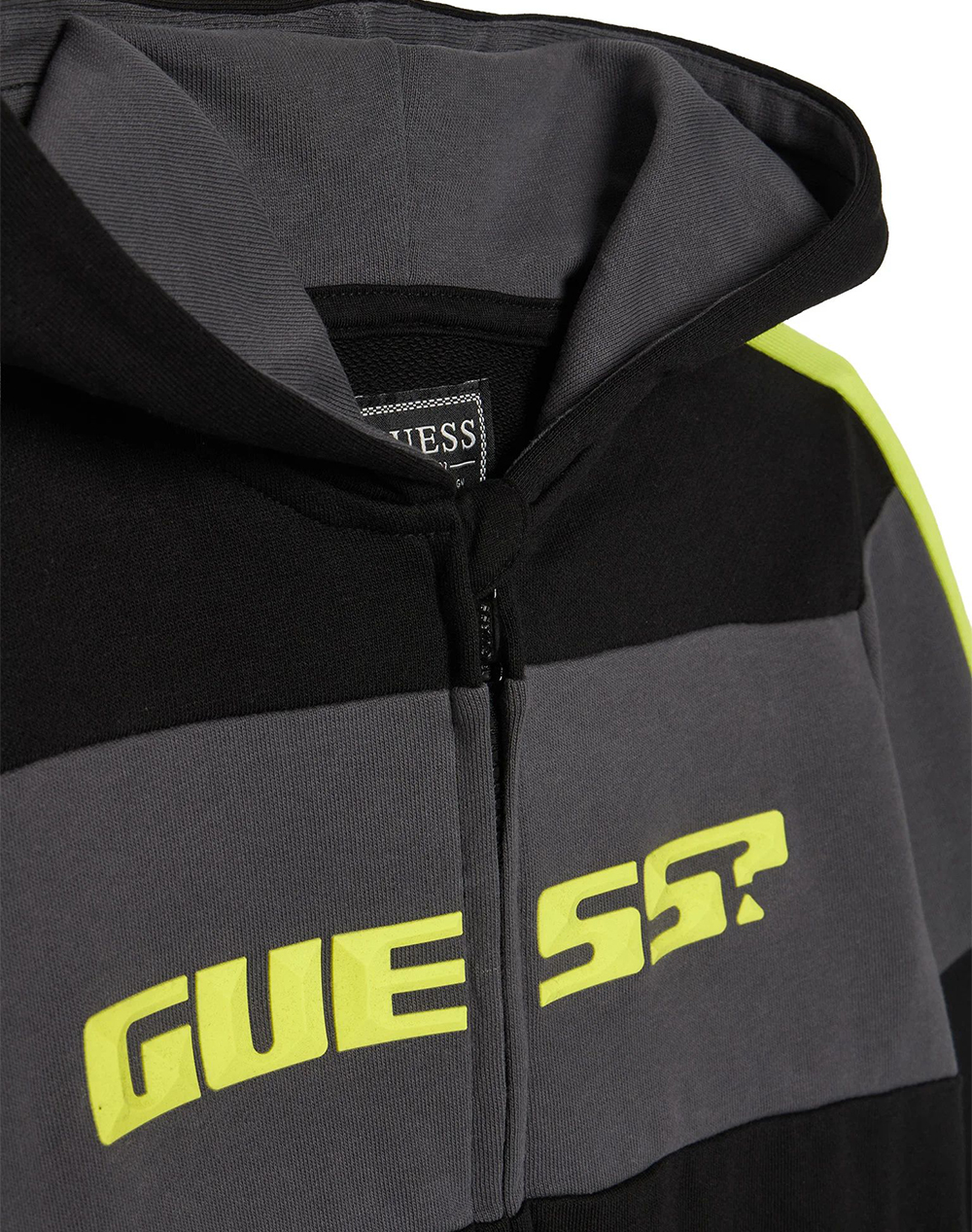 GUESS KIDS LS HOODED ACTIVE TOP W/ZIP ΦΟΥΤΕΡ ΠΑΙΔΙΚΟ BOY N6RQ02KA6R4-JBLK Black φωτογραφία