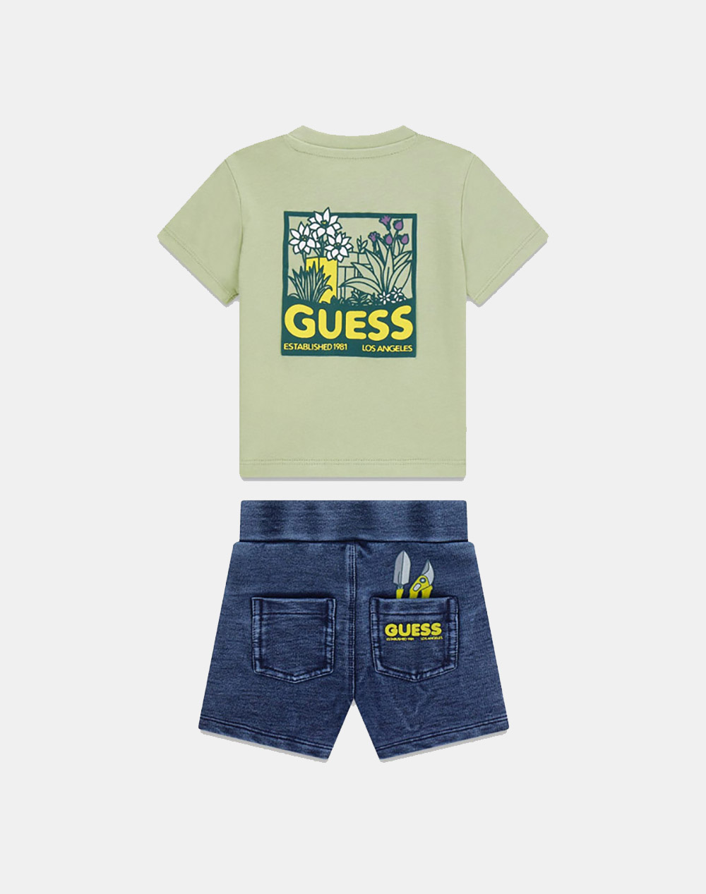 GUESS SET SS T-SHIRT+KNITDENIM SHORT ΣΕΤ ΠΑΙΔΙΚΟ BOY I6RG16K8HM4-G8CR LightGreen φωτογραφία