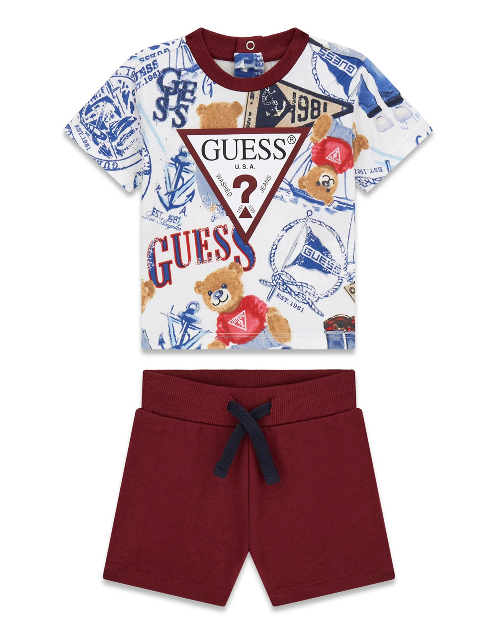 GUESS SET SS T-SHIRT+ACTIVE SHORTS ΣΕΤ ΠΑΙΔΙΚΟ BOY I6RG08K8HM4-P7HZ Multi
