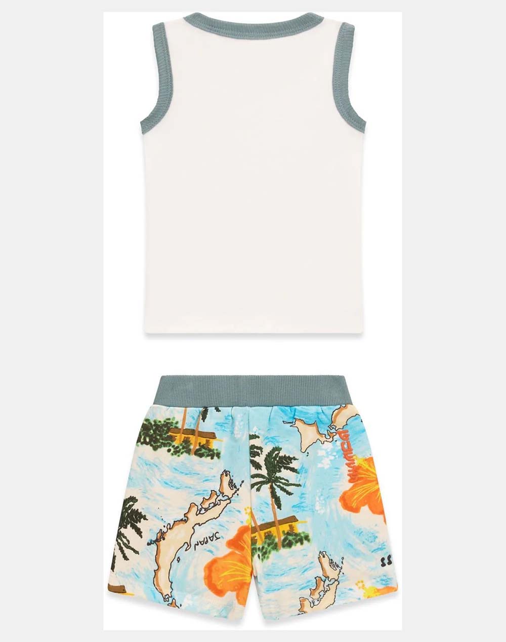 GUESS SET TANK TOP+ACTIVE SHORTS ΣΕΤ ΠΑΙΔΙΚΟ BOY I6GG11K8HM4-G011 White φωτογραφία