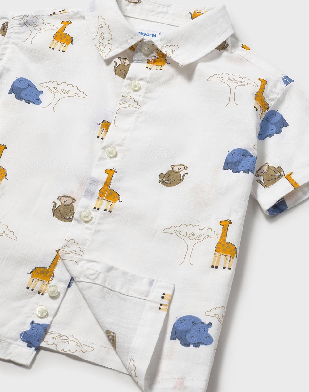 MAYORAL ΠΟΥΚΑΜΙΣΟ ΚΟΝΤΟΜΑΝ ΣΤΑΜΠΩΤΟ 01114-031 OffWhite φωτογραφία