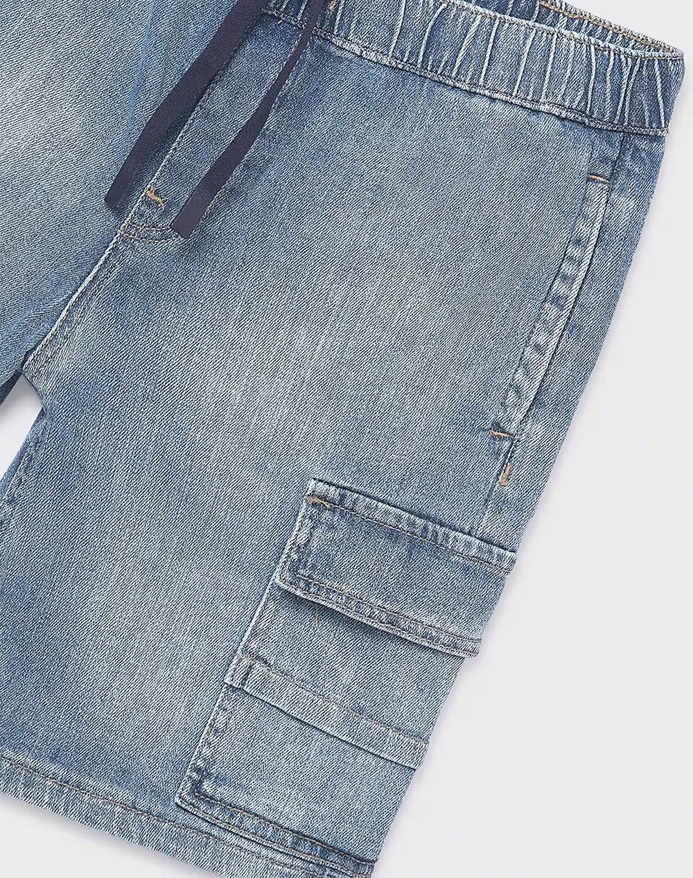 Mayoral Βερμουδα Denim Cargo 06218-032 Denimblue παιδικά Αγόρι ρούχα Σορτς Βερμουδες Politikos Shop Πολιτικός