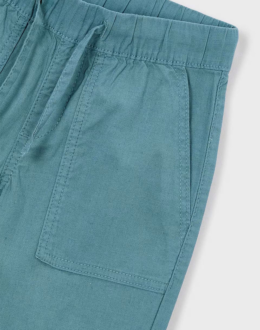 Mayoral Παντελόνι Jogger Λινο 03575-084 Petrol παιδικά Αγόρι ρούχα παντελόνι Politikos Shop Πολιτικός