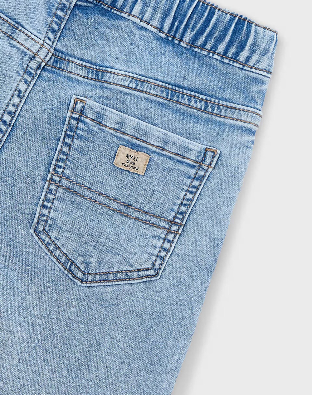 Mayoral Βερμουδα Soft Denim Jogger 03210-076 Denimblue παιδικά Αγόρι ρούχα Σορτς Βερμουδες Politikos Shop Πολιτικός