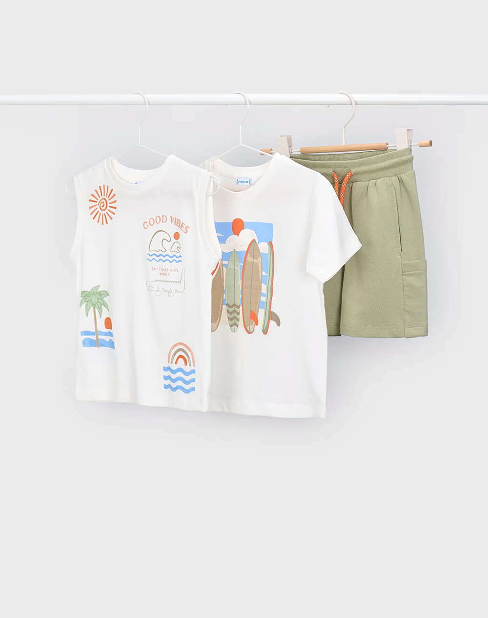 MAYORAL ΣΕΤ ΜΑΚΟ ΚΟΝΤΟΜΑΝΙΚΟ ΤΙΡΑΝΤΕΣ 03603-028 Cream