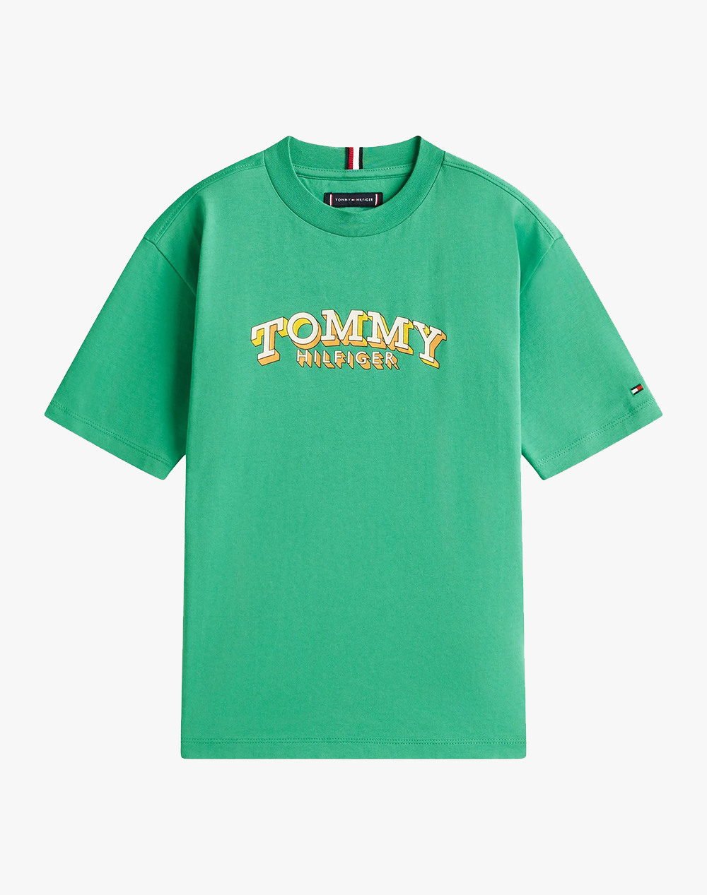 TOMMY HILFIGER 3D GRAPHIC T-SHIRT KB0KB10267-8Y-16Y-L5Y Green