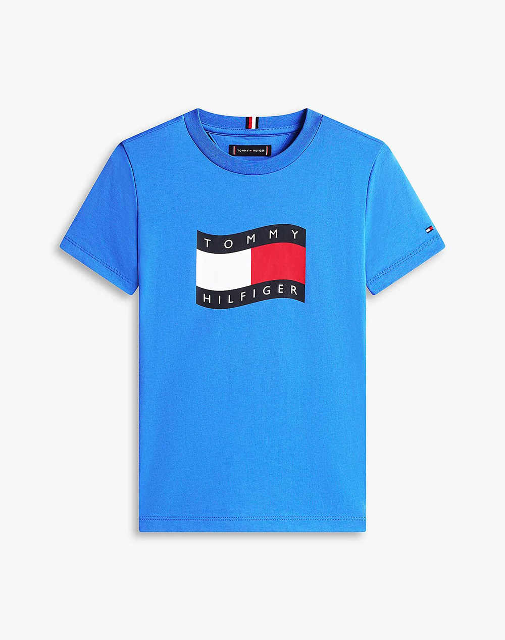 TOMMY HILFIGER TOMMY HILFIGER WAVY FLAG T-SHIRT KB0KB10275-8Y-16Y-C6H Blue
