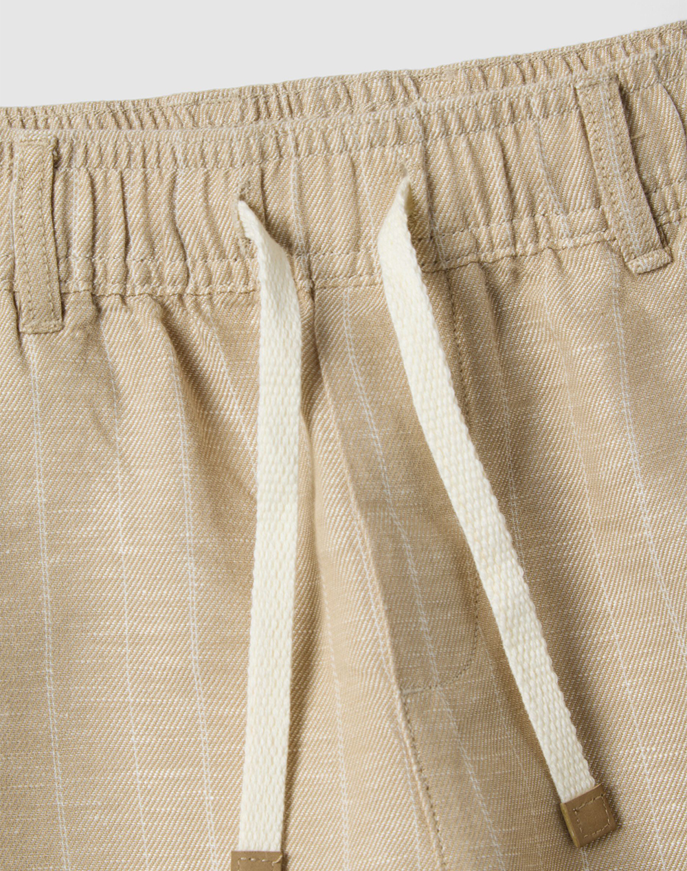 Ovs Cotton Linen Trousers 2573903-Sandshell Biege παιδικά Αγόρι ρούχα παντελόνι Politikos Shop Πολιτικός