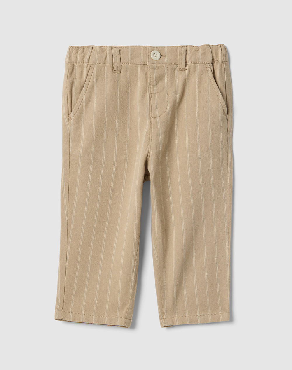 OVS STRIPES WOVEN TROUSER 2566108-BEIGE Biege