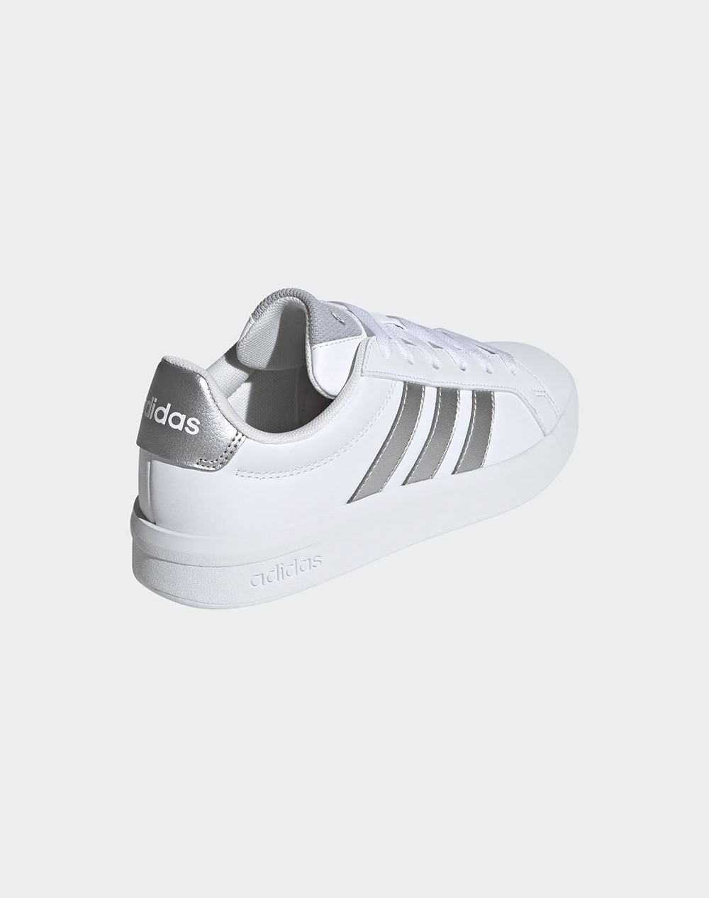 Adidas Grand Court 3 0 J Ftwwht Silvmt Jp9363-White White παιδικά Κορίτσι παπούτσια Sneakers Politikos Shop Πολιτικός