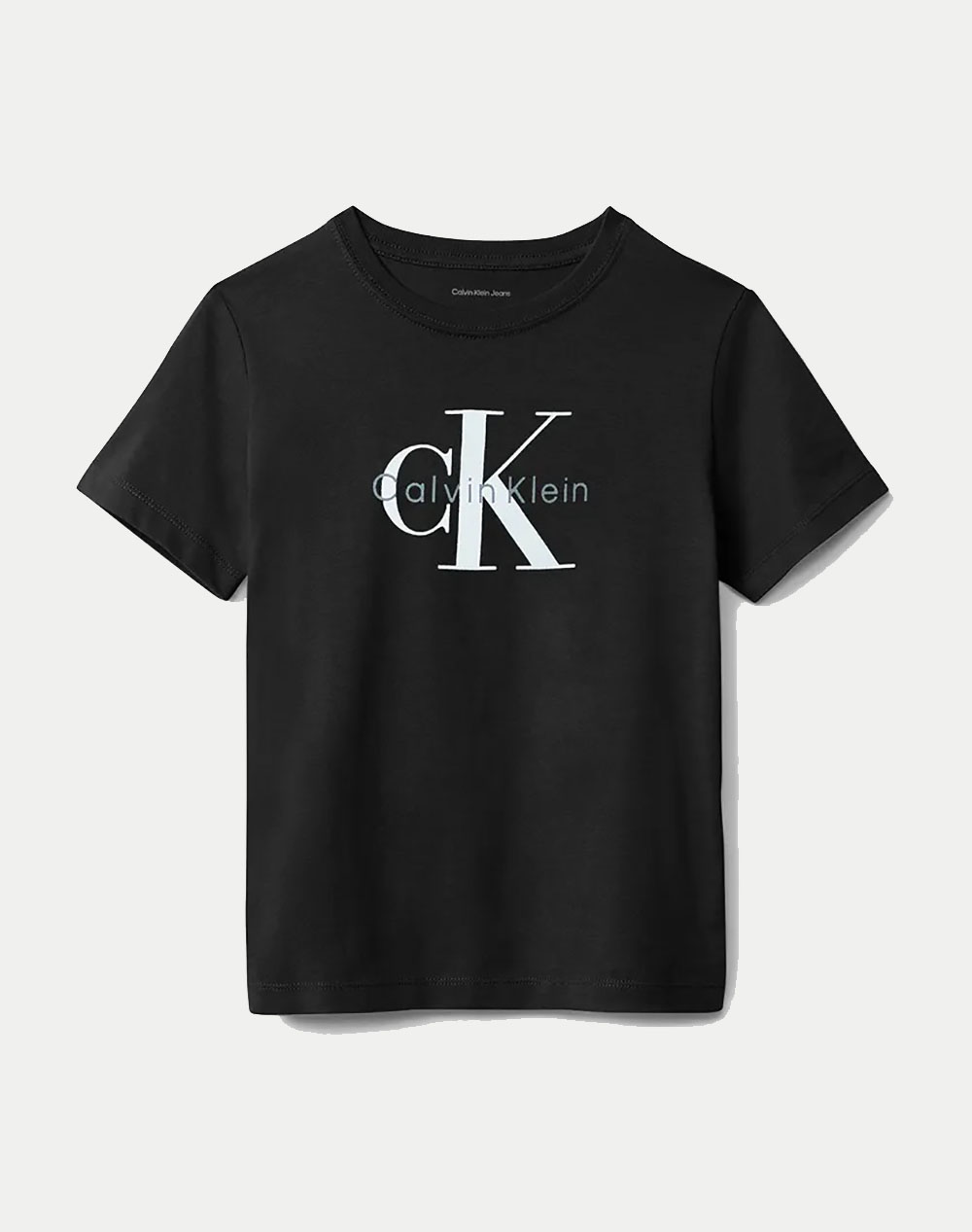 CALVIN KLEIN JEANS CK MONOGRAM SS T-SHIRT IU0IU00715-8Y-16Y-BEH Black
