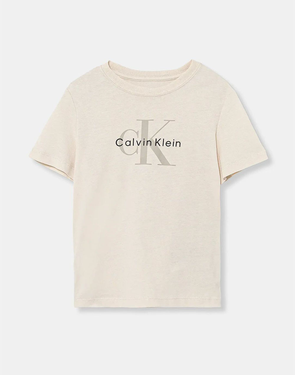 CALVIN KLEIN JEANS CK MONOGRAM SS T-SHIRT IU0IU00715-8Y-16Y-PGB Cream