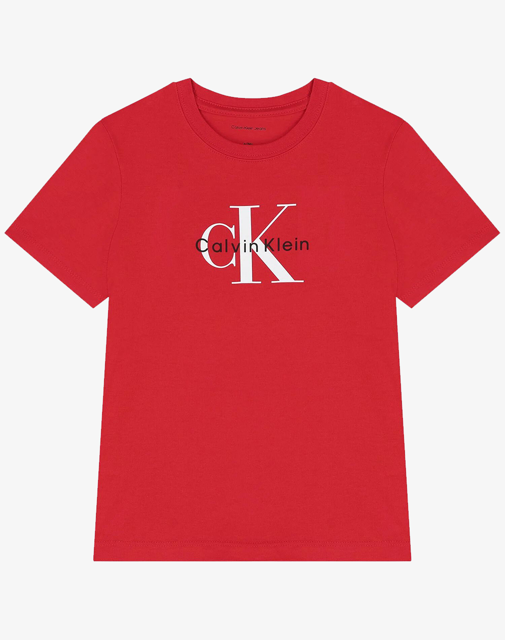 CALVIN KLEIN JEANS CK MONOGRAM SS T-SHIRT IU0IU00715-8Y-16Y-X0A Red