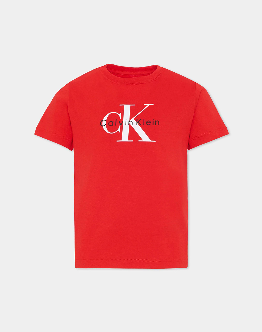 CALVIN KLEIN JEANS CK MONOGRAM SS T-SHIRT IU0IU00715-2Y-7Y-X0A Red