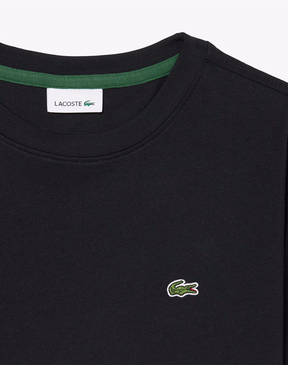 Lacoste Μπλούζα Κμ Core Tee 3Tj0826-031 Black παιδικά Αγόρι ρούχα μπλούζες Politikos Shop Πολιτικός