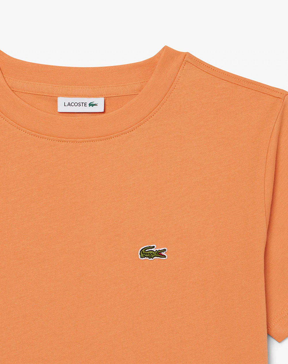 Lacoste Μπλούζα Κμ Core Tee 3Tj0826-Iy0 Orange παιδικά Αγόρι ρούχα μπλούζες Politikos Shop Πολιτικός