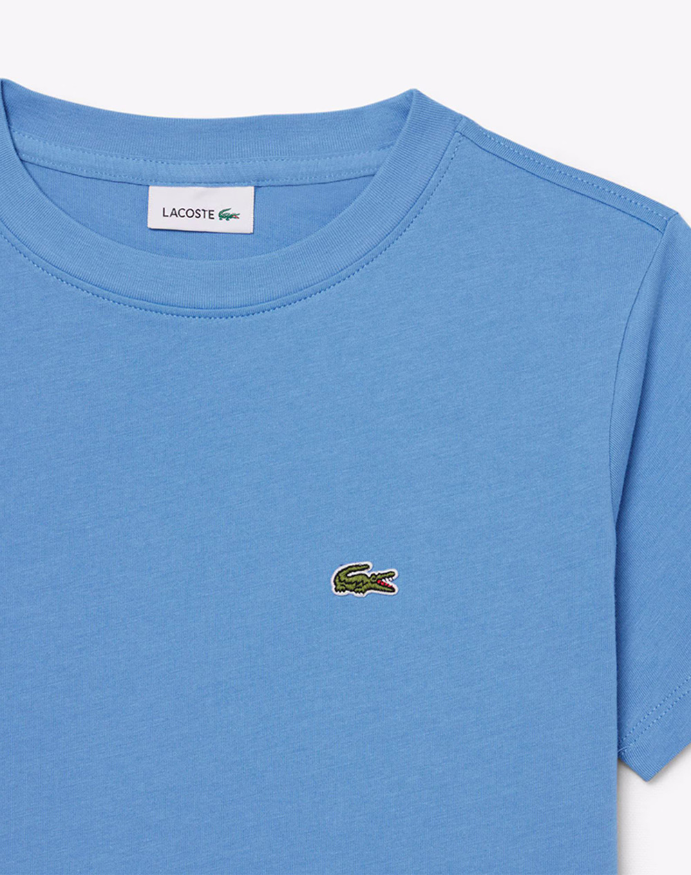 Lacoste Μπλούζα Κμ Core Tee 3Tj0826-776 Skyblue παιδικά Αγόρι ρούχα μπλούζες Politikos Shop Πολιτικός