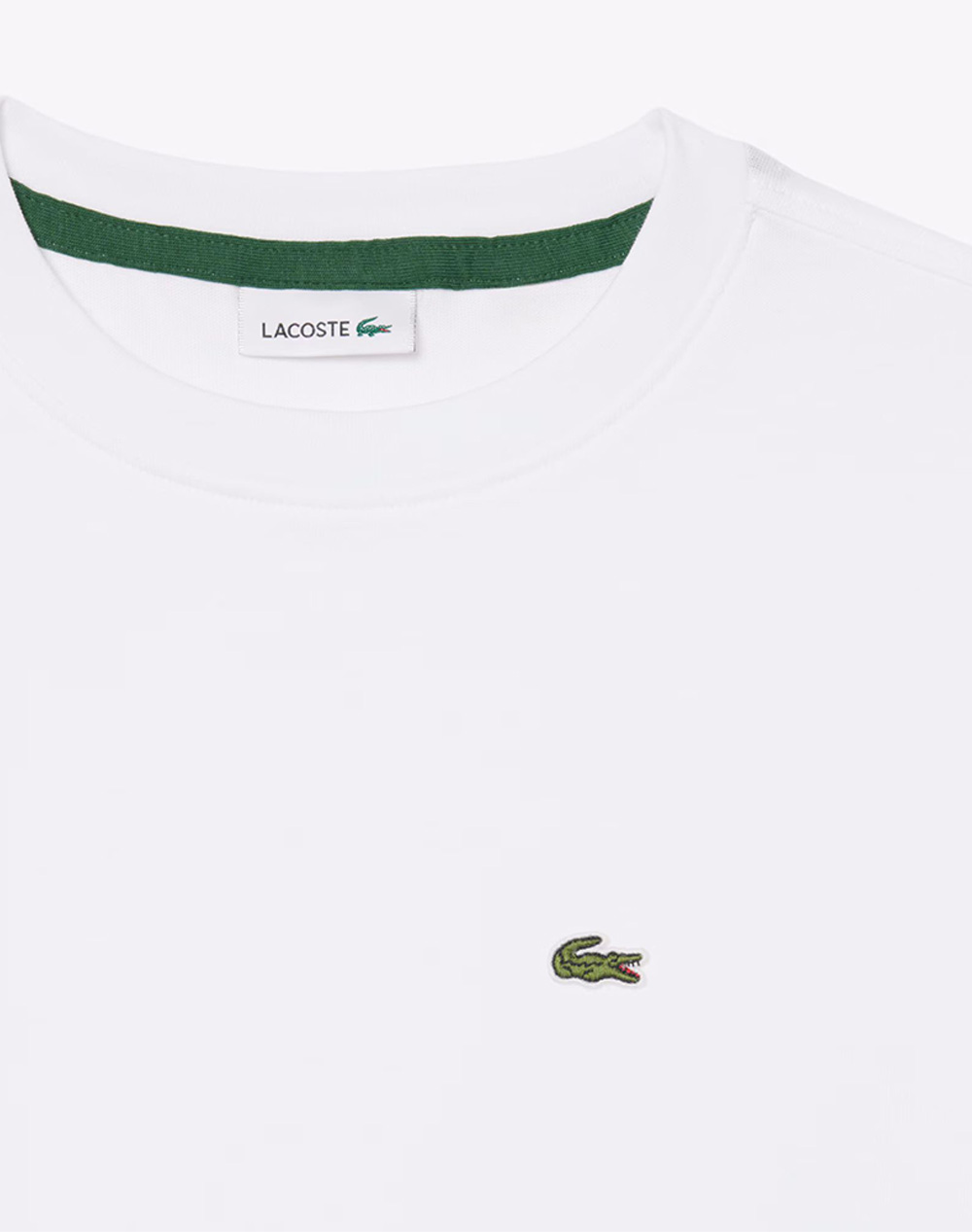 Lacoste Μπλούζα Κμ Core Tee 3Tj0826-001 White παιδικά Αγόρι ρούχα μπλούζες Politikos Shop Πολιτικός