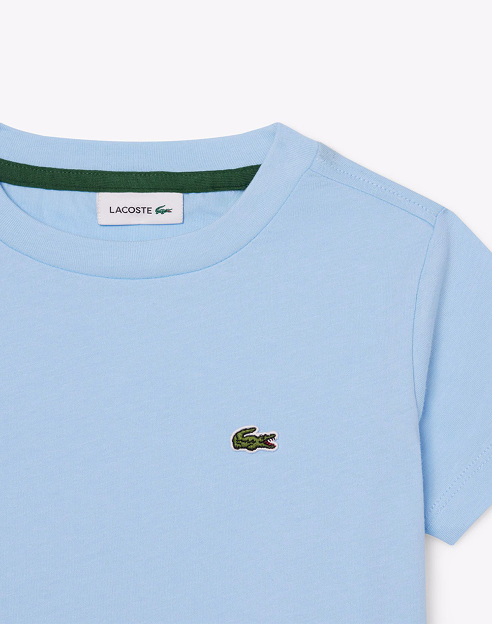 Lacoste Μπλούζα Κμ Core Tee 3Tj0839-Hbp Lightblue παιδικά Αγόρι ρούχα μπλούζες Politikos Shop Πολιτικός