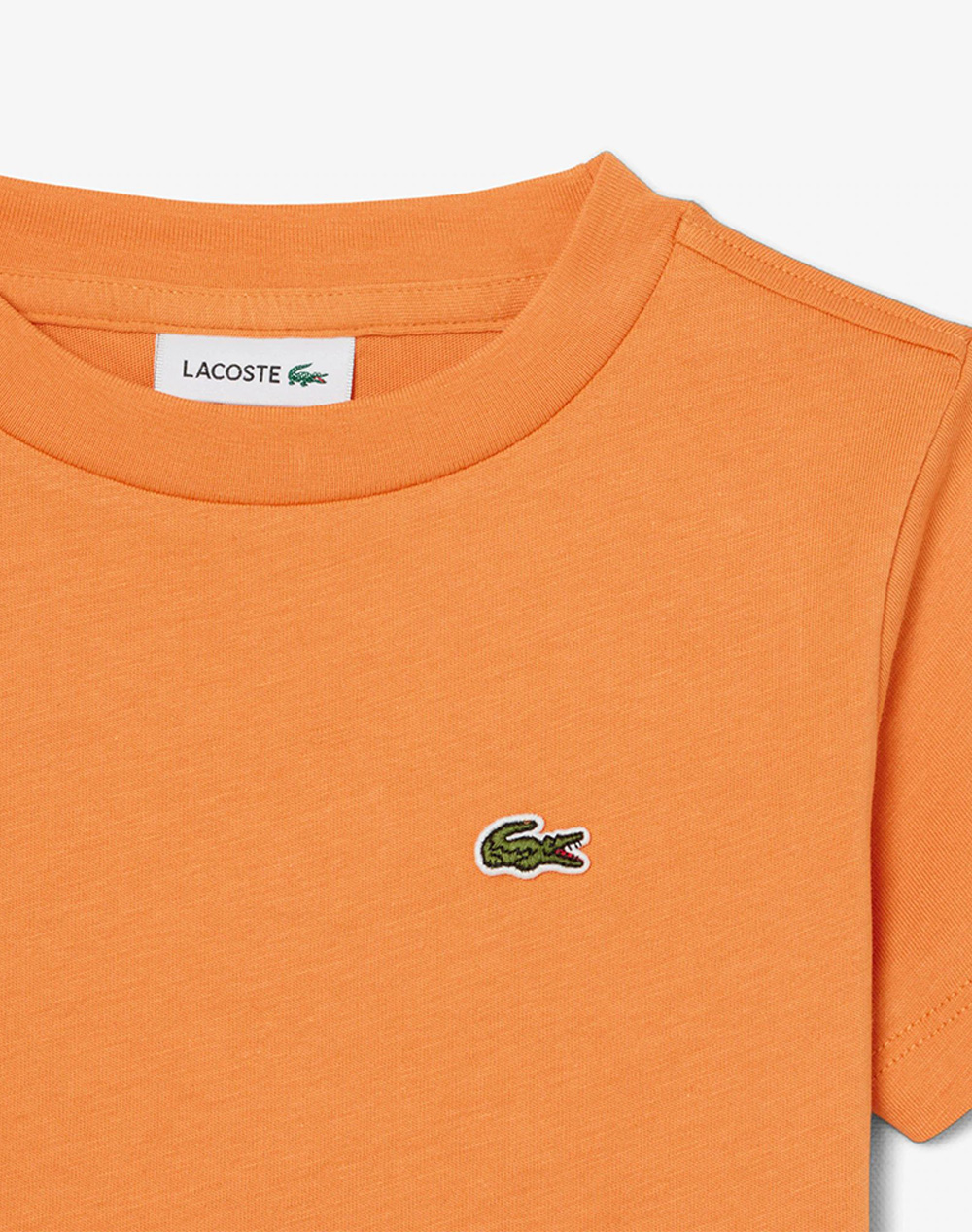 Lacoste Μπλούζα Κμ Core Tee 3Tj0839-Iy0 Orange παιδικά Αγόρι ρούχα μπλούζες Politikos Shop Πολιτικός