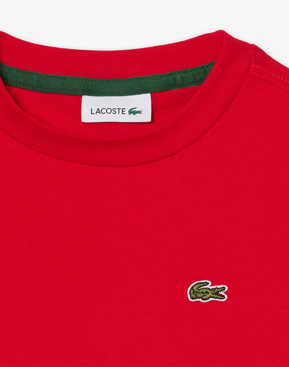 Lacoste Μπλούζα Κμ Core Tee 3Tj0839-240 Red παιδικά Αγόρι ρούχα μπλούζες Politikos Shop Πολιτικός